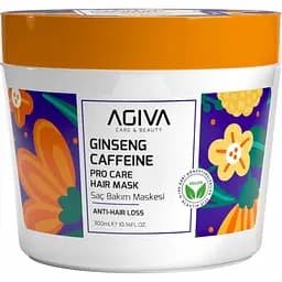 Маска для волосся Agiva Caffeine Ginseng Pro Care Hair Mask проти випадіння 300 мл