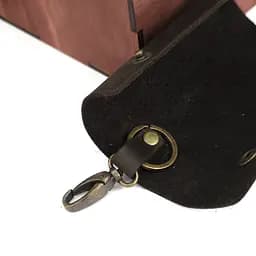 Подарунковий набір чоловічий  в коробці Handycover №46 (коричневий) ключниця, обкладинка на документи і паспорт - мініатюра 7