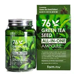 Сыворотка ампульная для лица FarmStay 76 Green Tea Seed All-In-One омолаживающая 250 мл