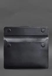 Шкіряний чохол-конверт BlankNote на магнітах для MacBook 13 Темно-синій - мініатюра 3