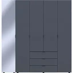 Шафа для одягу Doros Гелар Графіт 4ДСП/Дзеркало 194х49.5х203.4 (42002161)