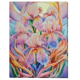 Набір для вишивання бісером "Квіткове натхнення" Abris Art AB-928 на натуральному холсті