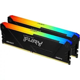 Модуль пам'яті Kingston Fury DDR4 32GB (2x16) 3200Mhz Beast RGB Black XMP (KF432C16BB12AK2/32WP)