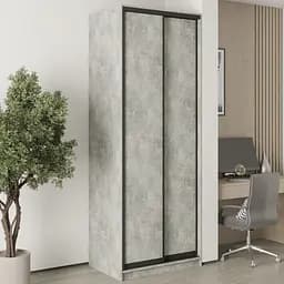 Шкаф-купе двухдверный MebelStar Стандарт BG 2ДСП 90x45x240 см Бетон (MBS-9966)