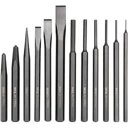 Набор зубил, кернеров и пробойников Yato 12 предметов (YT-4714)