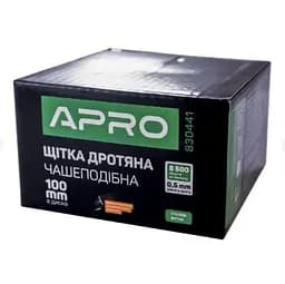 Щітка чаша для болгарки Apro сталеві витки 100 мм 30412 - мініатюра 7