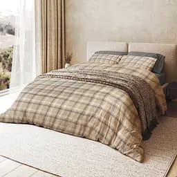 Простыня МВМ My Home Тартан 260x240 см серая (BL-FS-08 GRAY)