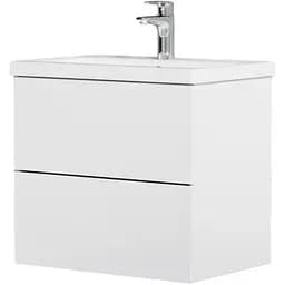 Тумба з умивальником AM.PM Gem підвісна 60 см білий MGA-FHX06022WG-WCC0602WG Білий