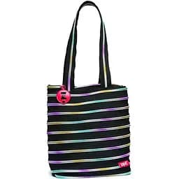 Сумка Zipit Premium Tote Black & Rainbow Teeth (ZBN-8)