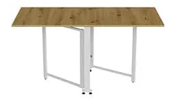 Стіл-книга трансформер Оріон 2 Ferrum-decor 750x1520x730 Білий метал ДСП Дуб Артізан 16 мм (FRD-104595) - мініатюра 3