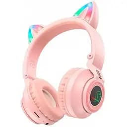 Навушники Borofone Cat Ear BT Headphones BO18 рожеві 6974443384963 - мініатюра 2