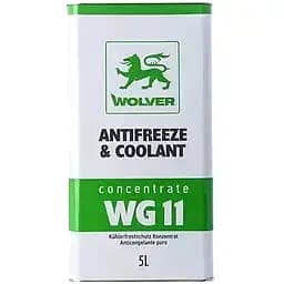 Антифриз Wolver WG11 Antifreeze & Coolant Concentrate 5 л зелений