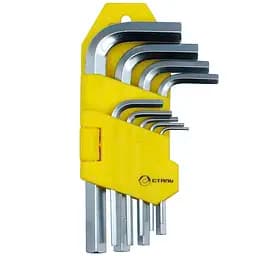 Набір Г-подібних ключів Сталь Нex 1.5-10 мм 9 шт. (44524)