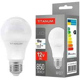 LED лампа Titanum A60 12V 10W E27 4100K (TLA6010274-12V)