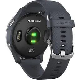 Спортивний годинник Garmin Venu Silver Stainless Steel Bezel w. Granite Blue and Silicone B. (010-02173-01/010-02173-03) - мініатюра 6