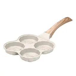 Сковорода порционная 4 фигурные секции 19.5 см Белый