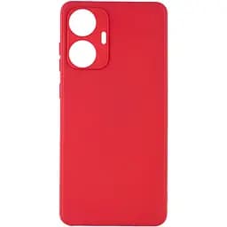 Силиконовый чехол Candy Full Camera для Realme C55 Красный / Camellia