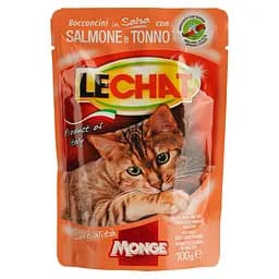 Влажный корм для кошек Monge LC Cat Wet Adult в соусе с тунцем и лососем 100 г (70001380)