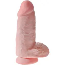 Фаллоимитатор King Cock Chubby Light 24.5 см телесный