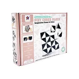 Дитяча гра-головоломка "Магнітні кубики" Bambi FD136(Black) 16 елементів, 8 карток