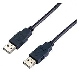 Кабель USB AM-AM, 1.0 м, чорний
