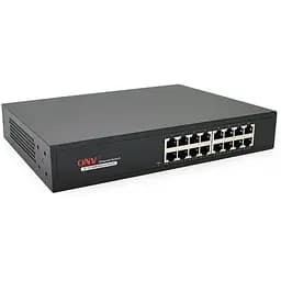 Коммутатор Ethernet ONV-H1016 в металлическом корпусе, 16*100Мб портов, 270х181х44 мм