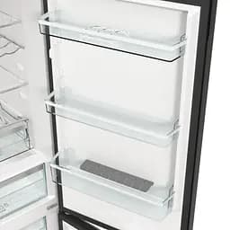 Холодильник Gorenje 185х60х60см 2 двері 204(96) л А++ NoFrost+ LED дисплей чорний (NRK6192ABK4) - мініатюра 8