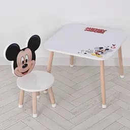 Деревянный детский столик Bambi M 502-8-3 со стульчиком