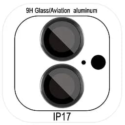 Захисне скло Metal Classic на камеру (у упак.) для Apple iPhone 17 (6.3) Чорний / Black
