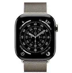 Смарт-годинник Apple Watch Series 11 GPS + Cellular 46mm Natural Tit. Case w. Natural Milanese Loop - M/L (MFD04) - мініатюра 2