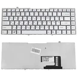 Клавіатура для ноутбука SONY (VGN-FW series) rus, white, без фрейму - мініатюра 2