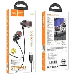 Навушники Hoco M90 Type-C Delight wired digital earphone with microphone чорні (6931474759382) - мініатюра 6