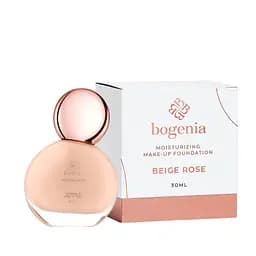 Тональна основа зволожуюча Bogenia Glossiness 30 мл BG600 №02 Biege Rose Світлий бежевий