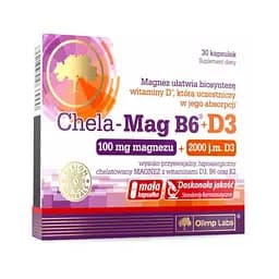 Витамины и минералы Olimp Chela-Mag B6+D3, 30 капсул