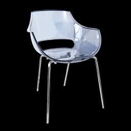 Крісло Papatya Opal прозоро-сіре (294041)