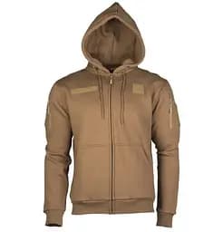 Реглан з капюшоном на блискавці Mil-Tec hoodie Койот 11472019 - 3ХL