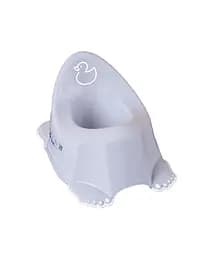 Детский горшок Утенок с противоскользящей резиной и музыкой Светло-фиолетовый