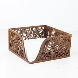 Дерев'яна серветниця VANZA LEAF walnut - M (17.5 см) - мініатюра 10