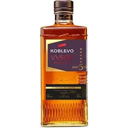 Коньяк України Koblevo Ординарний, 5 зірок, 40%, 0,5 л (596345)