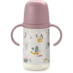 Чашка с силиконовым носиком Suavinex A walk in the park 270 мл +6 месяцев розовая (308289)