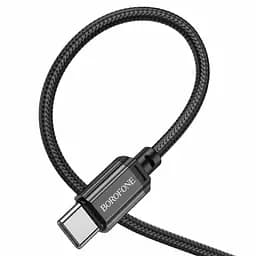 Кабель Borofone BX87 Sharp 60W charging data cable for Type-C to Type-C(packaged) 3A 1 м чорний