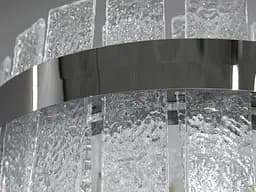 Люстра стельова LED Diasha 817/400CH Ефектна, 90W, срібна, кришталева, сучасний стиль для вітальні, коридору, спальні - мініатюра 4