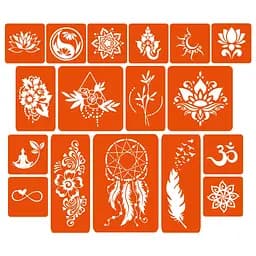 Набір хни з трафаретами для біо-тату №6 Fresh Tattoo henna-set-06 - мініатюра 5