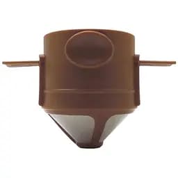 Пуровер для ручного заварювання кави Semi Coffee Maker багаторазова Brown