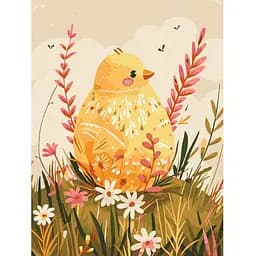 Картина за номерами Brushme Квіткове гніздечко KBS0151 30x40 см