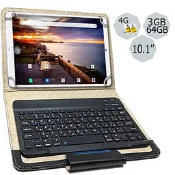 Планшет-телефон Adronix MT Pad 364 LTE 3/64 Gold + Чохол із Bluetooth клавіатурою - мініатюра 2