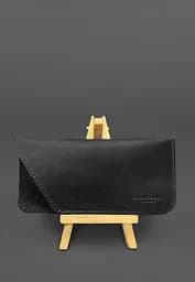 Кожаный чехол для очков Черный Crazy Horse