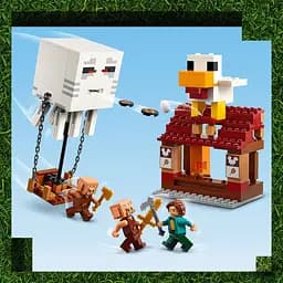 Конструктор LEGO Minecraft Напад на село з повітряною кулею Ґаст 555 деталей (21273) - мініатюра 8