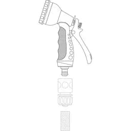 Зрошувач-пістолет Flo 7 режимів 1/2" (89191) - мініатюра 3