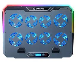 Охолоджувальна підставка для ноутбука до 17,3 дюйма GamePro GPCP-1040 RGB 2xUSB 8xfans - мініатюра 5